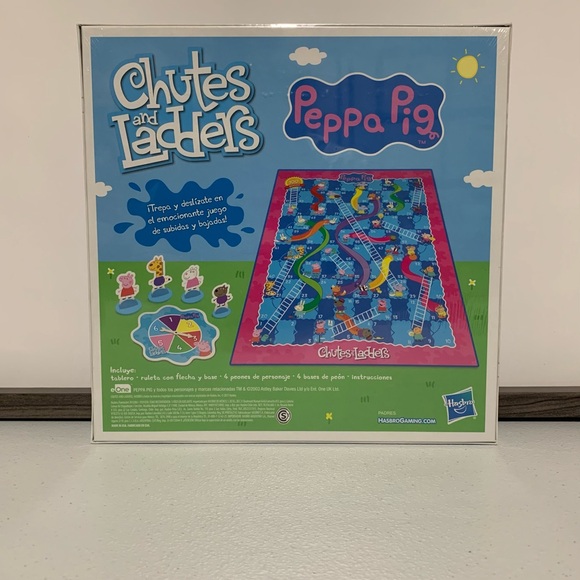 Chutes and Ladders: Peppa Pig Edition Board Game-New - Picture 2 of 8